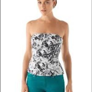 size 10 white house black market bustier